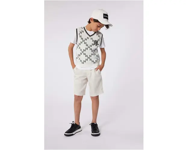 Karl Lagerfeld pantaloni scurti copii culoarea bej