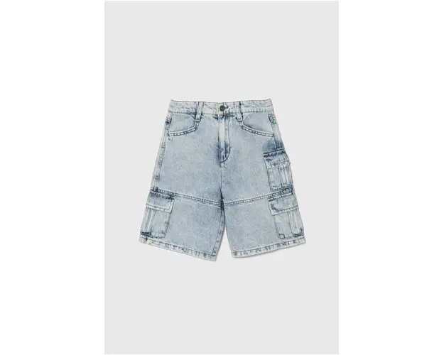 Sisley pantaloni scurti din denim pentru copii talie reglabila