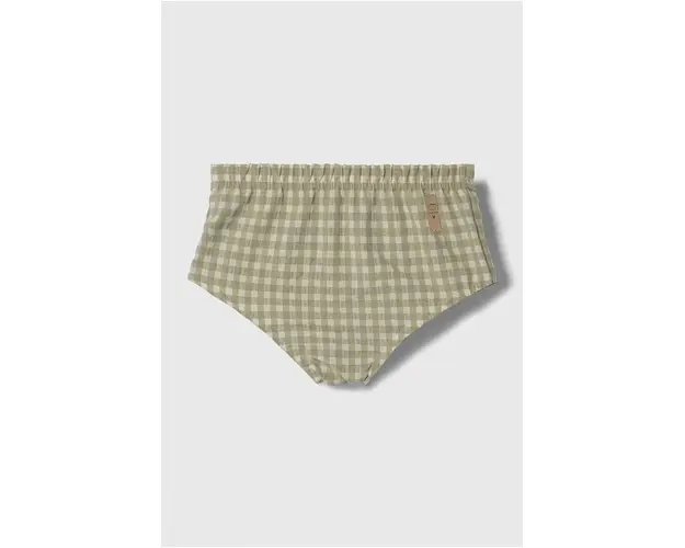 Jamiks pantaloni scurti din bumbac pentru bebelusi culoarea verde