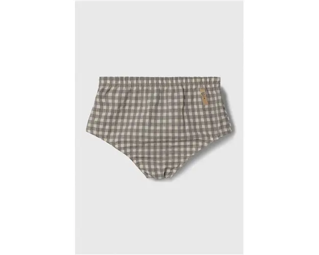 Jamiks pantaloni scurti din bumbac pentru bebelusi culoarea gri