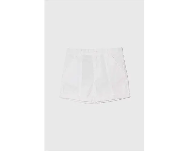United Colors of Benetton pantaloni scurti din bumbac pentru copii culoarea alb, talie reglabila