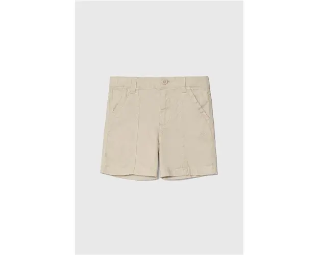 United Colors of Benetton pantaloni scurti din bumbac pentru copii culoarea bej, talie reglabila