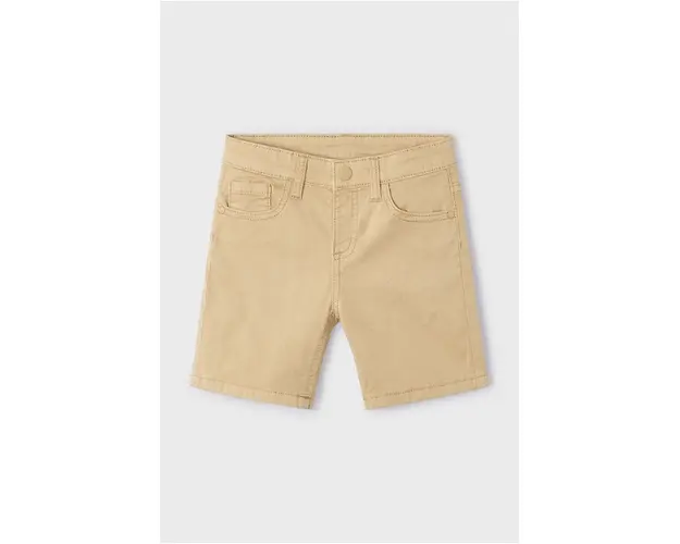 Mayoral pantaloni scurti copii culoarea bej, talie reglabila