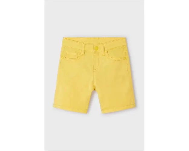 Mayoral pantaloni scurti copii culoarea galben, talie reglabila