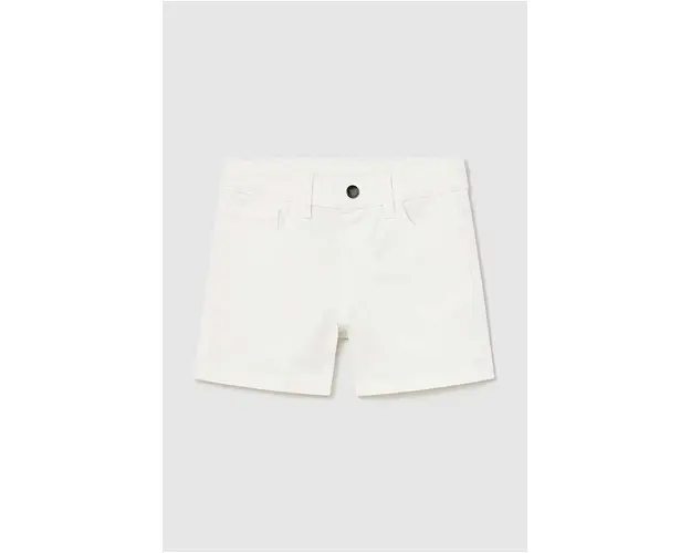 Mayoral pantaloni scurti bebe culoarea alb
