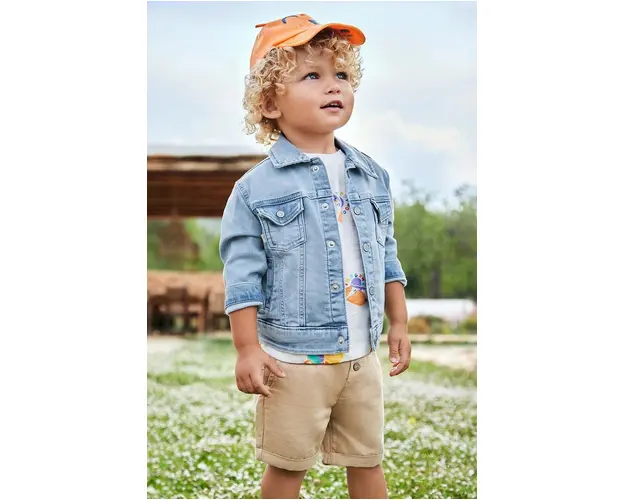 Mayoral pantaloni scurti bebe culoarea bej