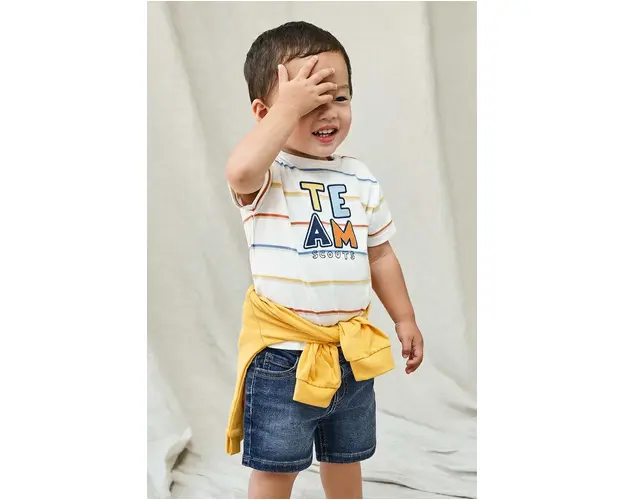 Mayoral pantaloni scurti bebe soft denim