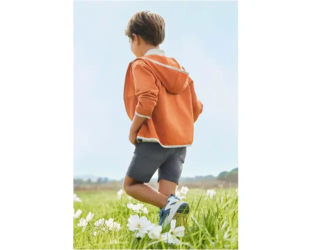 Mayoral pantaloni scurti din denim pentru copii soft denim jogger culoarea gri