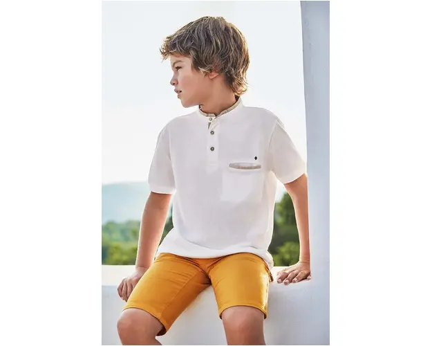 Mayoral pantaloni scurti copii culoarea galben