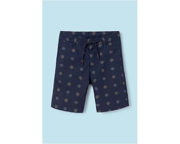 Mayoral pantaloni scurti din bumbac pentru copii culoarea albastru marin