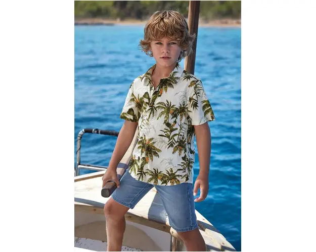 Mayoral pantaloni scurti din denim pentru copii soft denim