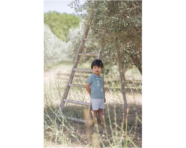 Tartine et Chocolat pantaloni scurti din bumbac pentru copii culoarea verde