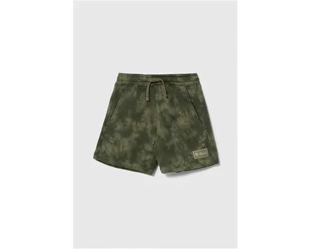 Abercrombie & Fitch pantaloni scurti copii culoarea verde, talie reglabila