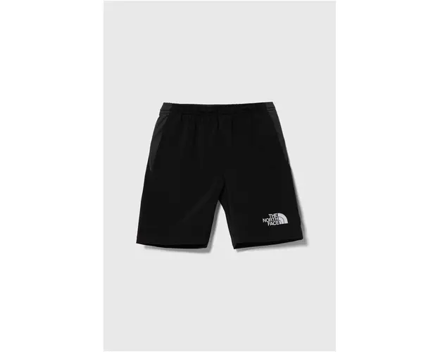 The North Face pantaloni scurti copii REACTOR SHORT culoarea negru, talie reglabila