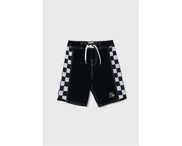 Quiksilver pantaloni scurti copii ORIGINALARCH culoarea negru, talie reglabila