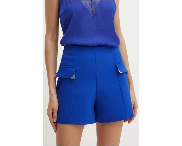 Morgan pantaloni scurti SHOPY.F femei, neted, high waist, SHOPY.F