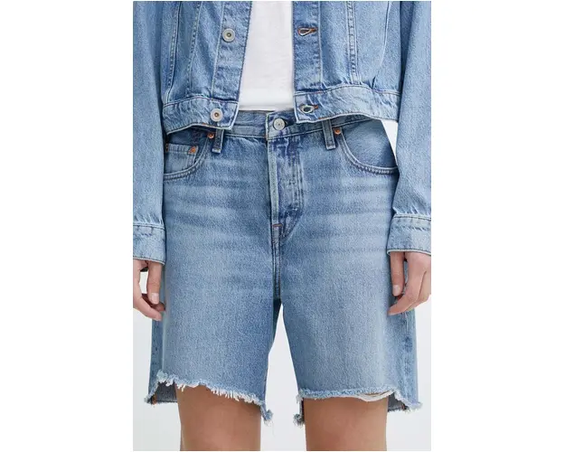 Levi's pantaloni scurti jeans femei, neted, high waist