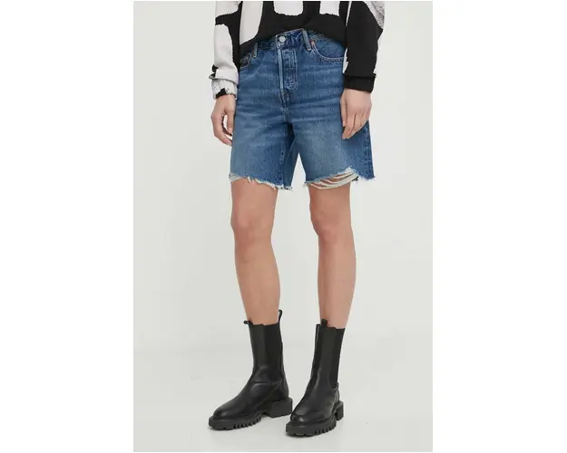 Levi's pantaloni scurti jeans femei, neted, high waist