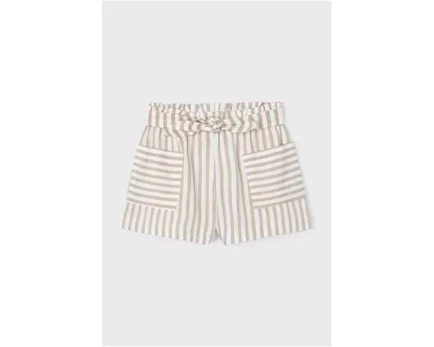 Mayoral pantaloni scurti copii culoarea bej, modelator