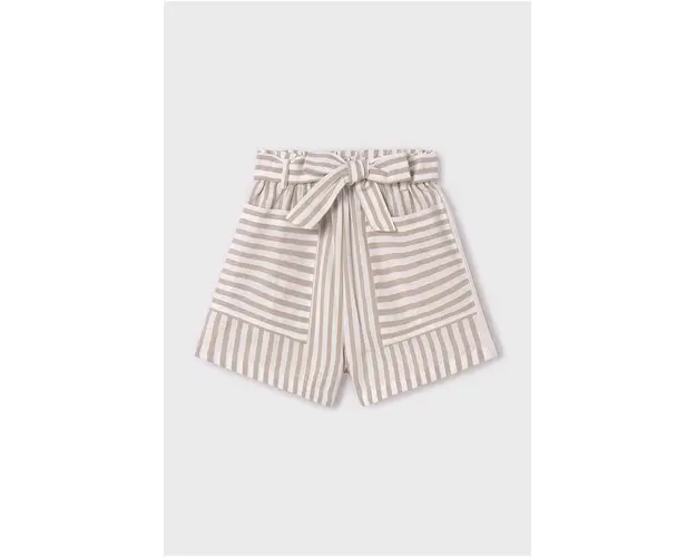 Mayoral pantaloni scurti copii culoarea bej, modelator