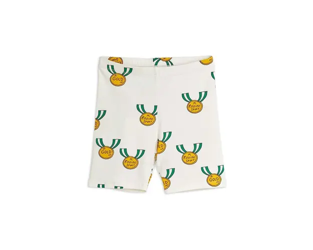Mini Rodini pantaloni scurti copii Medals culoarea alb, cu model
