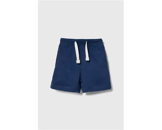 zippy pantaloni scurti bebe culoarea albastru marin, neted, talie reglabila