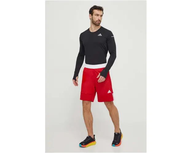 adidas Performance pantaloni scurti de antrenament culoarea rosu DY6603