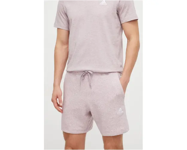 adidas pantaloni scurti barbati, culoarea violet, melanj IR5321