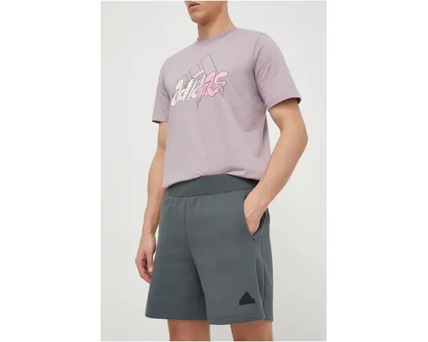 adidas pantaloni scurti Z.N.E barbati, culoarea gri IS8359
