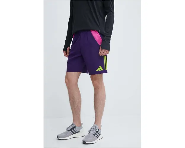 adidas Performance pantaloni scurti de antrenament Generation Predator Downtime culoarea violet, IT4824