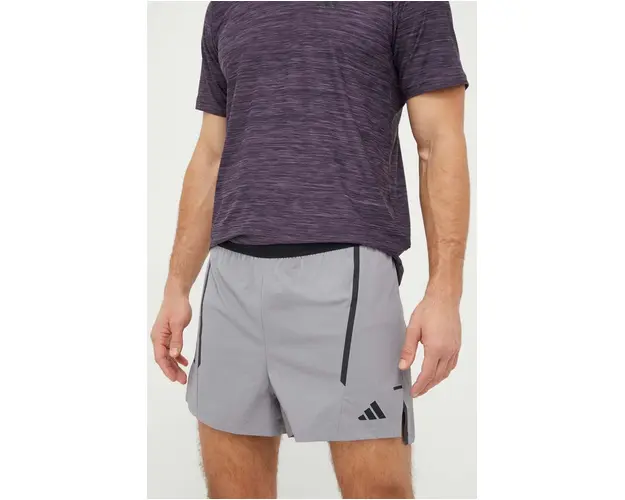 adidas Performance pantaloni scurti de antrenament Designed for Training culoarea gri IT7519