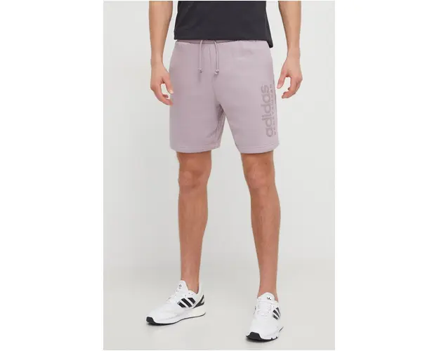 adidas pantaloni scurti barbati, culoarea violet IW1196