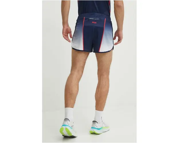 Fila pantaloni scurti de alergare Recas culoarea albastru marin, FAM0636