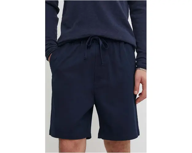 Les Deux pantaloni scurti barbati, culoarea albastru marin, LDM511046