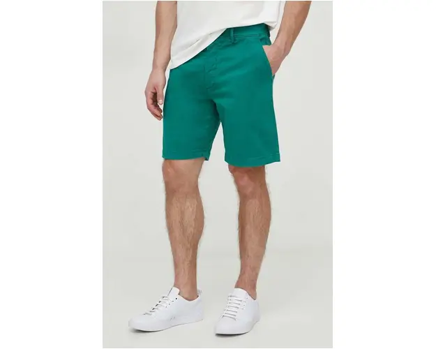 Pepe Jeans pantaloni scurti barbati, culoarea verde