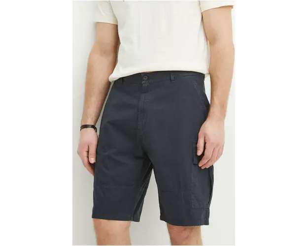 Barbour pantaloni scurti din bumbac Essentials culoarea albastru marin, MST0023