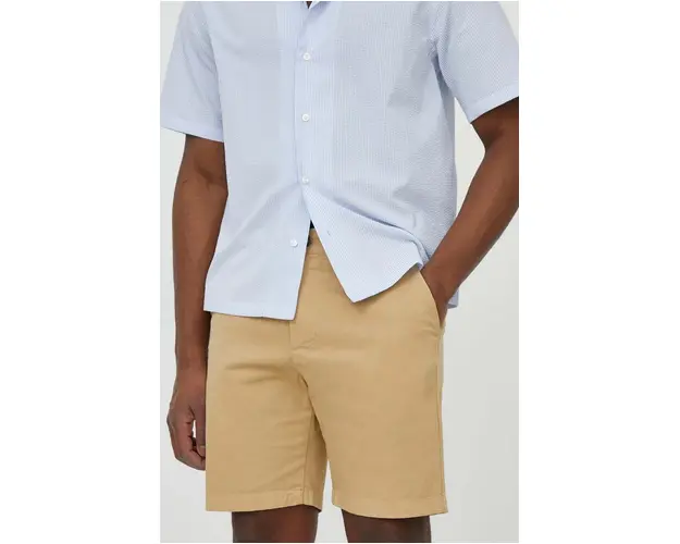 North Sails pantaloni scurti barbati, culoarea bej, 673097