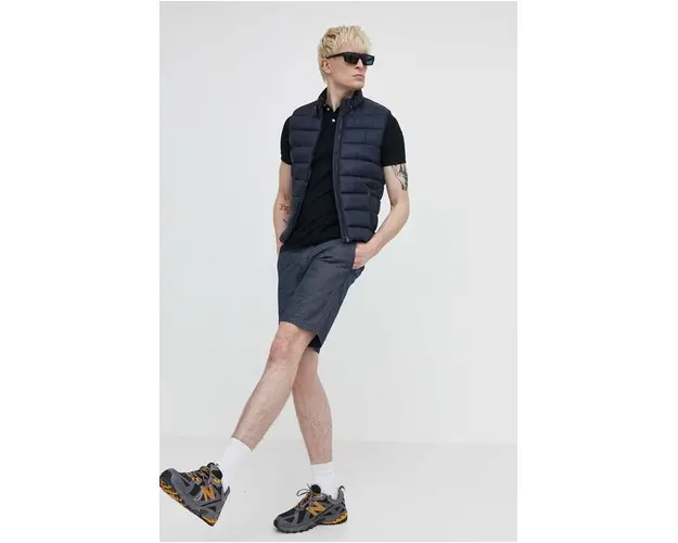 Quiksilver pantaloni scurti din bumbac culoarea albastru marin