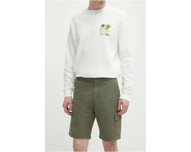Quiksilver pantaloni scurti barbati, culoarea verde