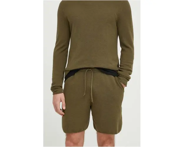 American Vintage pantaloni scurti barbati, culoarea verde