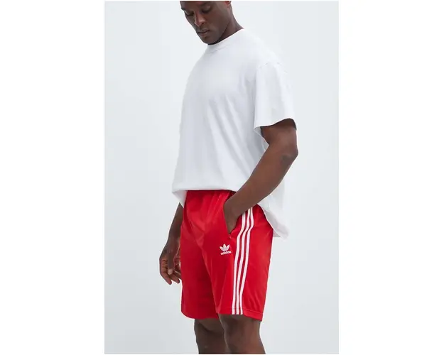 adidas Originals pantaloni scurti barbati, culoarea rosu, IM9421