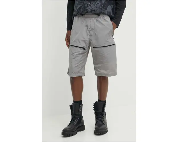 Diesel pantaloni scurti P-MCKELL-SHORT barbati, culoarea gri, A12864.0AKAR