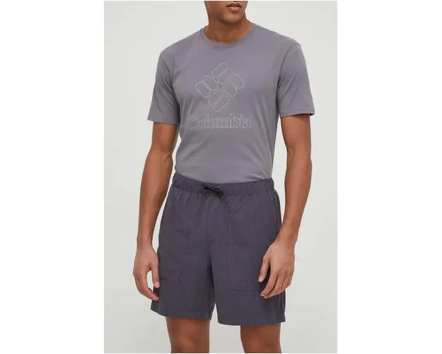 Columbia pantaloni scurti outdoor Black Mesa culoarea gri 2072331