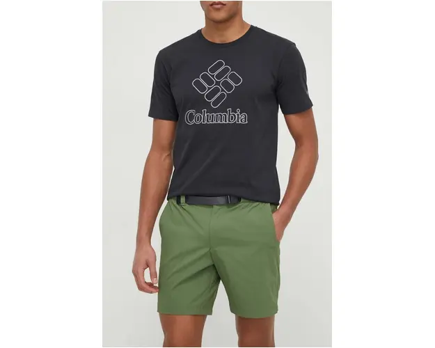 Columbia pantaloni scurti outdoor Landroamer culoarea verde 2072721