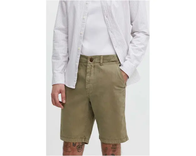 Superdry pantaloni scurti barbati, culoarea verde