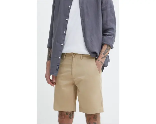 Superdry pantaloni scurti barbati, culoarea bej