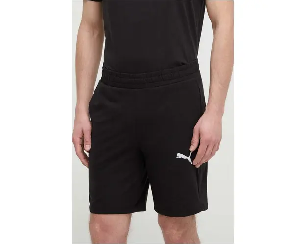 Puma pantaloni scurti din bumbac culoarea negru 658608