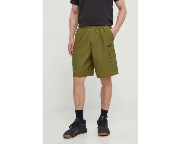 Puma pantaloni scurti barbati, culoarea verde, 679731