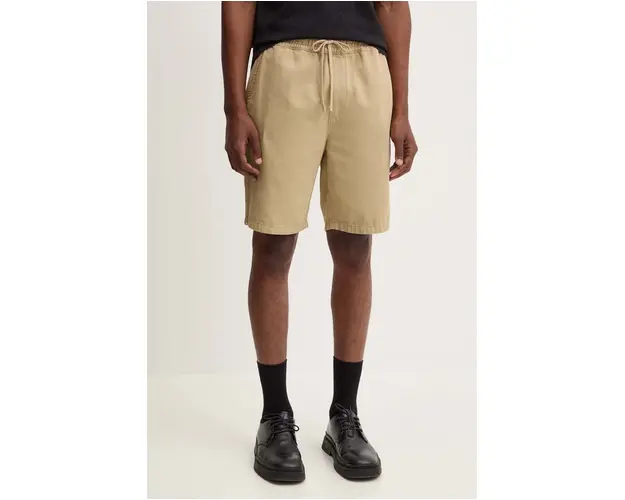 AllSaints pantaloni scurti din amestec de in HANBURY culoarea negru, MF081Y