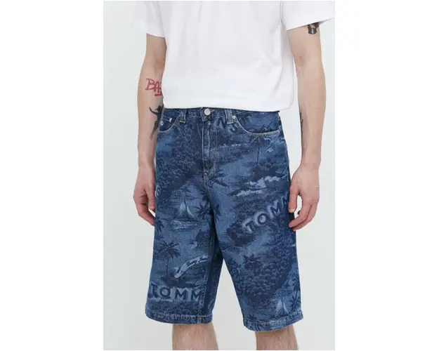 Tommy Jeans pantaloni scurti barbati, culoarea bleumarin DM0DM18787